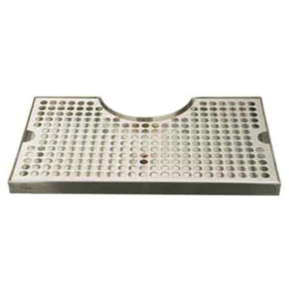 Micro Matic DP-920D Surface Mount Drip Tray Trough w/ 5/8" Drain - 12"W x 7"D, Stainless Steel