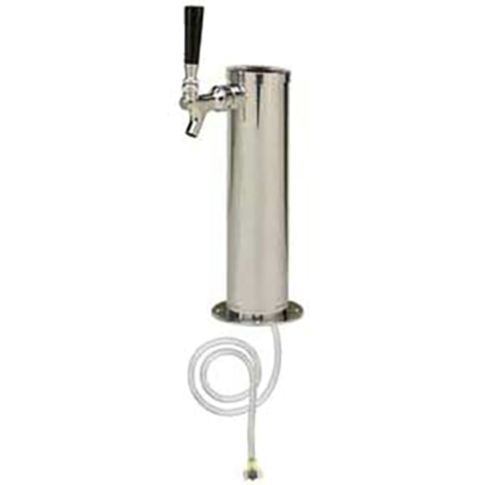 Micro Matic DS-531-211 Countertop Column Draft Beer Tower w/ (1) Faucet - Air Cooled, Chrome Plastic