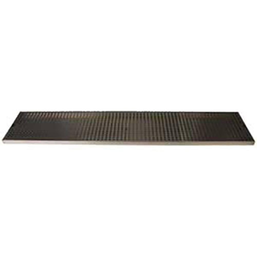 Micro Matic DP-820D-39 Surface Mount Drip Tray Trough w/ 5/8" Drain - 39"W x 8"D, Stainless Steel