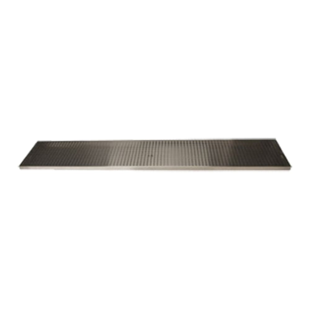 Micro Matic DP-820D-72 Surface Mount Drip Tray Trough w/ 5/8" Drain - 72"W x 8"D, Stainless Steel