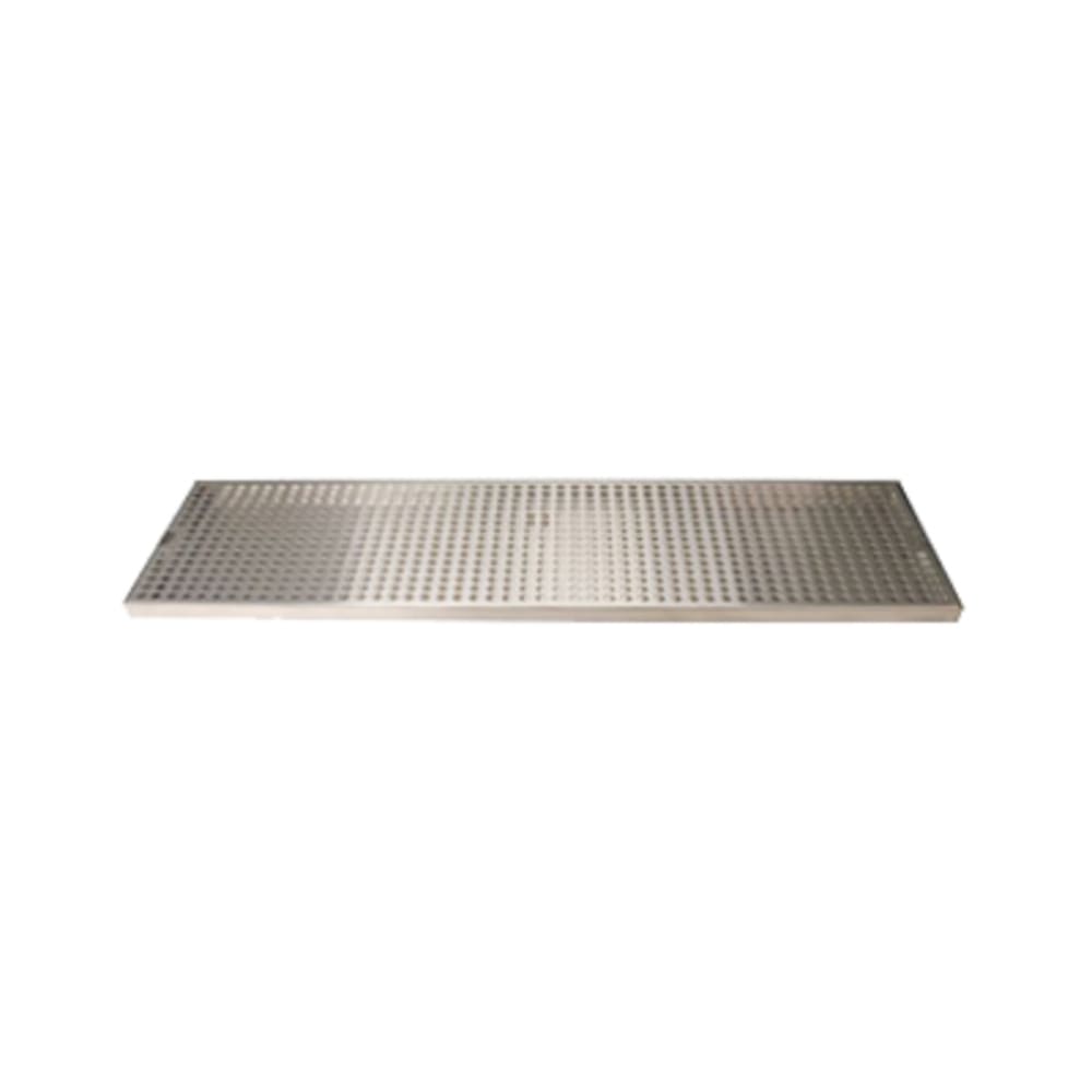 Micro Matic DP-820D-36 Surface Mount Drip Tray Trough w/ 5/8" Drain - 36"W x 8"D, Stainless Steel