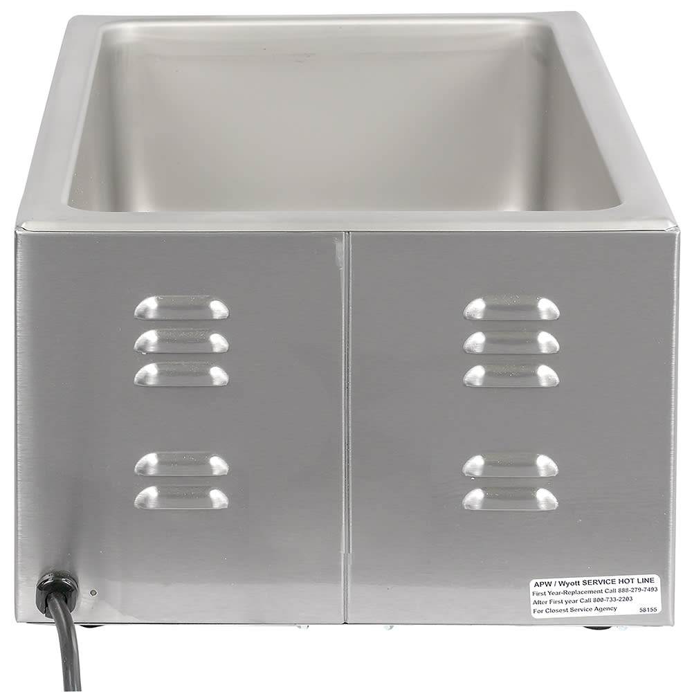 APW Wyott 3D-W3VI-120 22 qt Classic Countertop Food Warmer - 22 1/16L x 14  1/16W x 9 3/4H