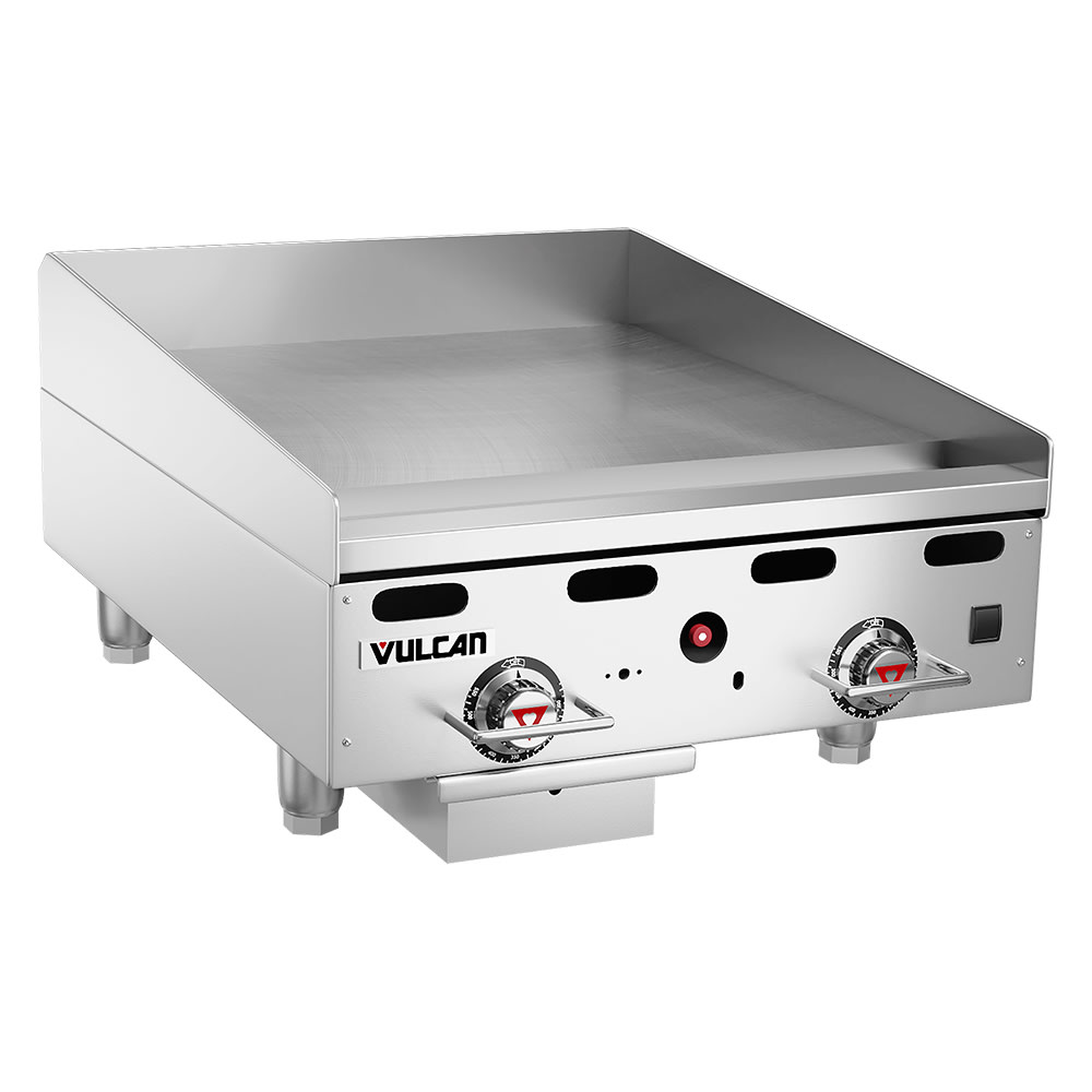 207-MSA24LP 24" Gas Griddle w/ Thermostatic Controls - 1" Steel Plate, Liquid Propane