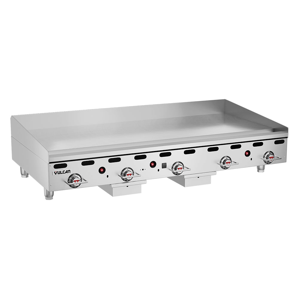 207-MSA6030LP 60" Gas Griddle w/ Thermostatic Controls - 1" Steel Plate, Liquid Propane
