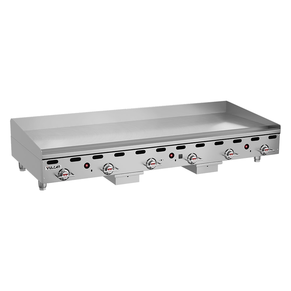 207-MSA72LP 72" Gas Griddle w/ Thermostatic Controls - 1" Steel Plate, Liquid Propane