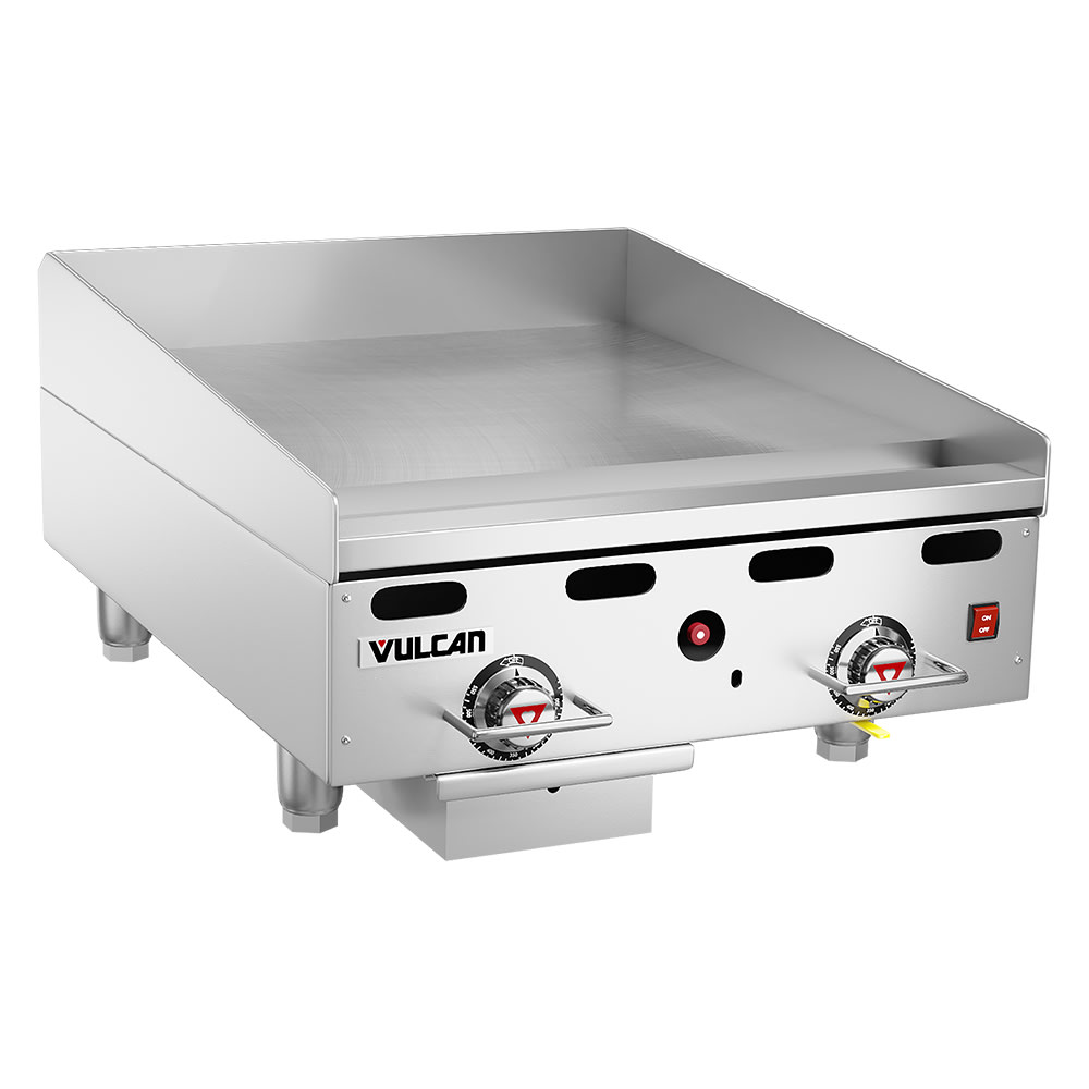 207-924RX30LP 24" Gas Griddle w/ Thermostatic Controls - 1" Steel Plate, Liquid Propane