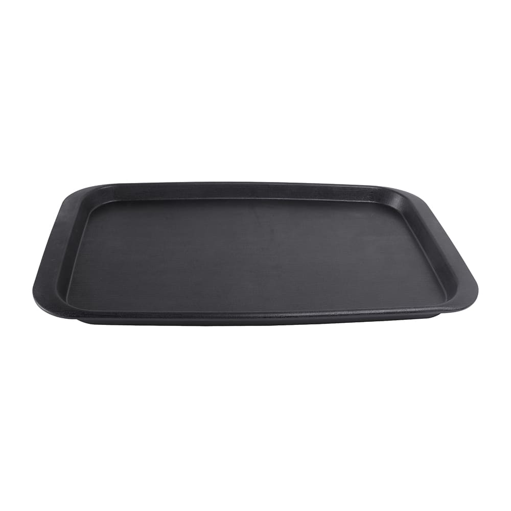 701-ECO5117TB Rectangular Serving Tray - 19 3/4" x 12"W, Melamine, Black