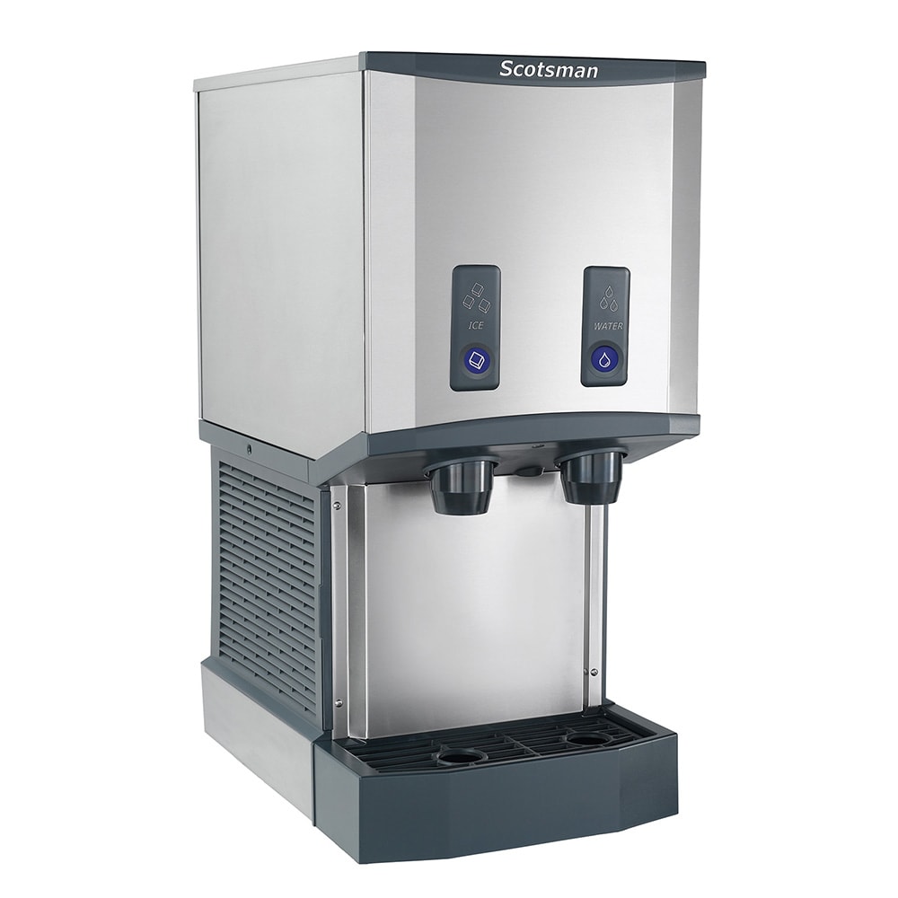 044-HID312AB1 260 lb Countertop Water & Nugget Ice Dispenser - 12 lb Storage, Cup Fill, Push-...
