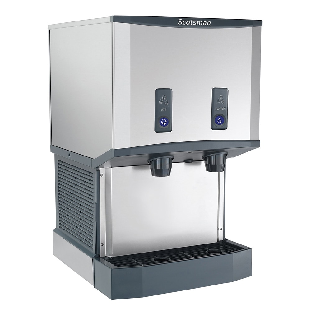 044-HID525AB1 500 lb Countertop Water & Nugget Ice Dispenser w/ Filter - 25 lb Storage, Cup F...