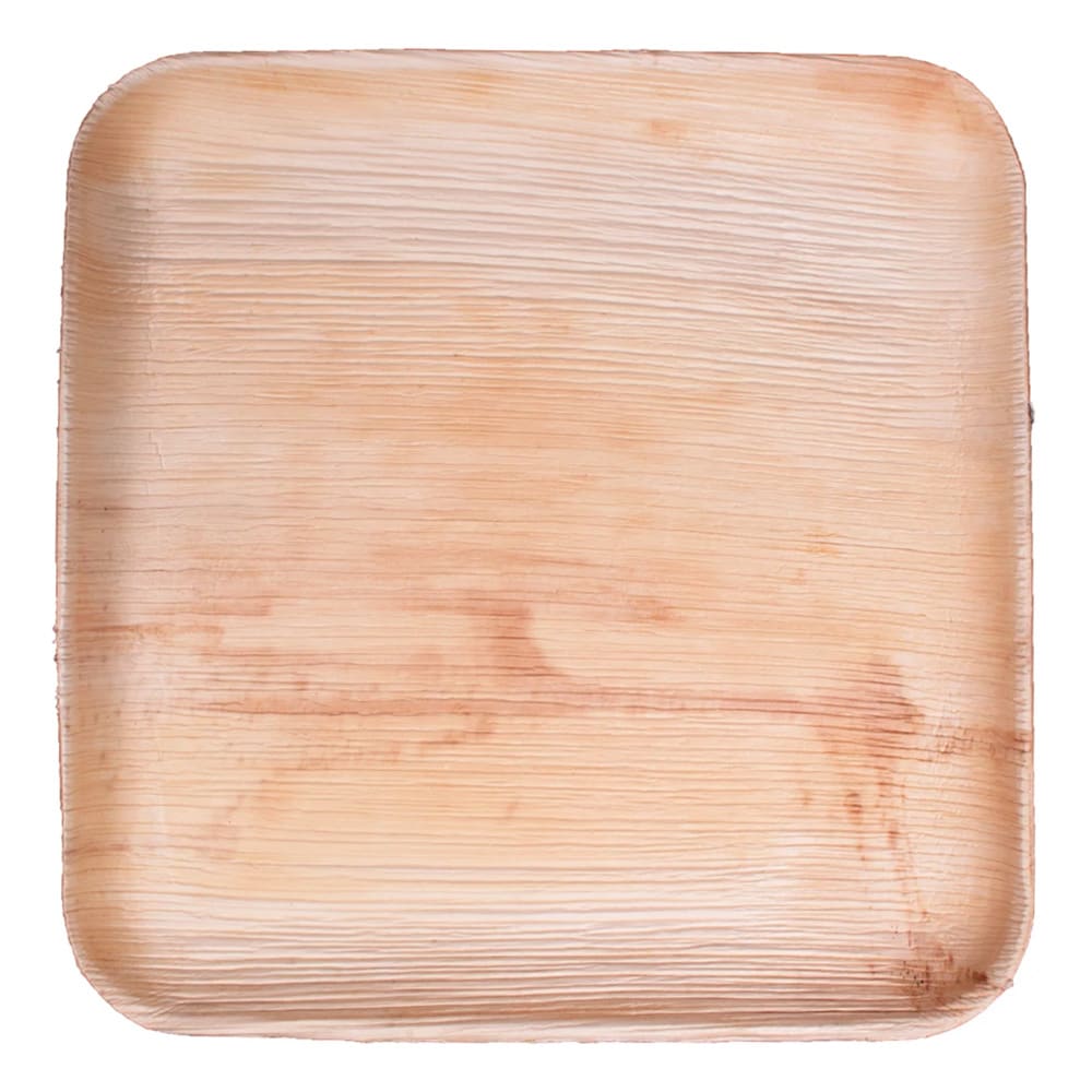 524-012025B 9" Square Disposable Palm Leaf Plate