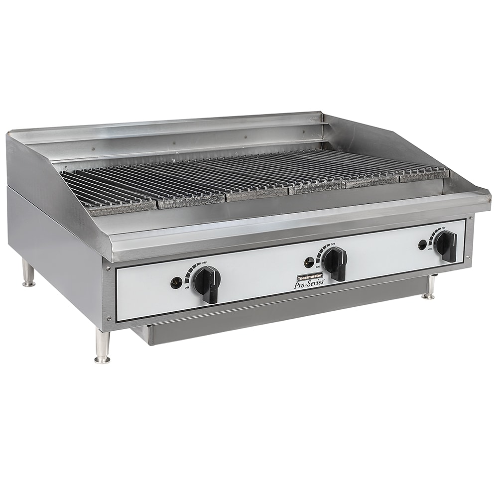 853-TMRC36NG 36" Gas Charbroiler w/ Reversible Grates, Radiant