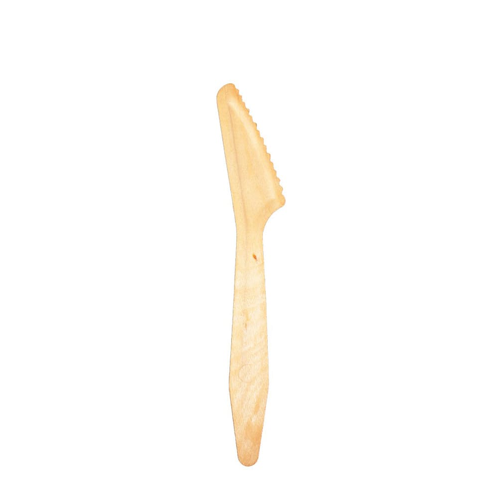 524-VT2419 7" Disposable Wooden Knife, Heavyweight