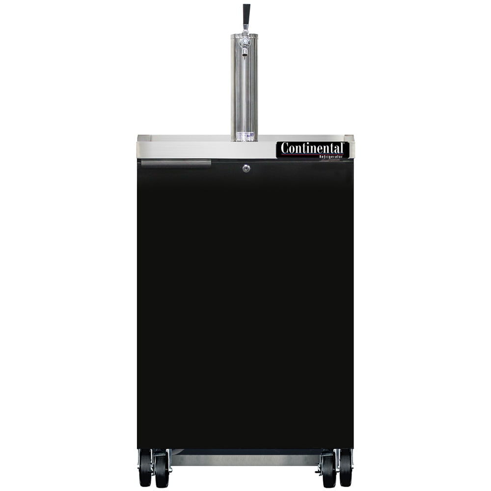 160-KC24N 24" Kegerator Beer Dispenser w/ 1 Keg Capacity - 1 Column, Black, 115v