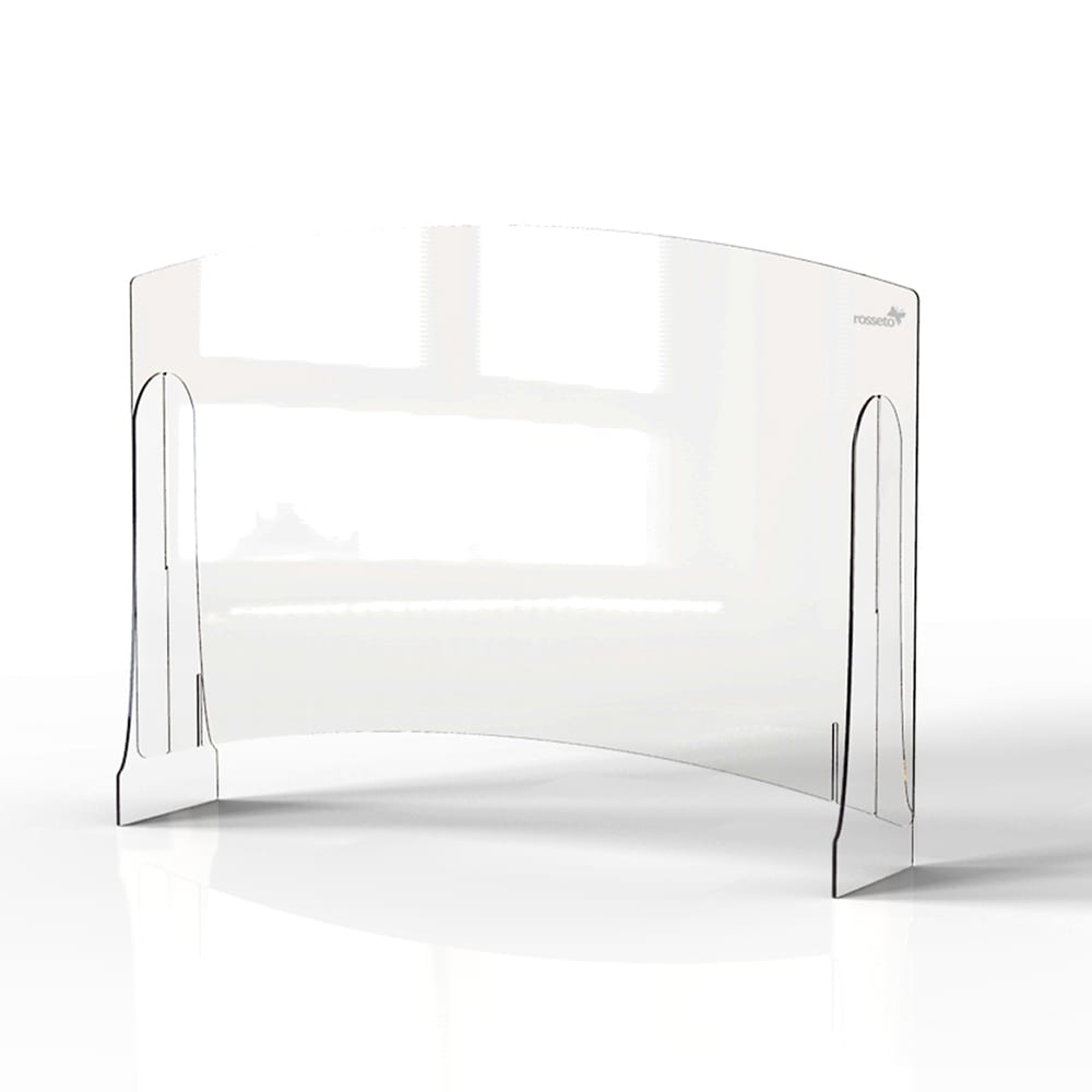 209-AG023 Freestanding Sneeze Guard w/ Adjustable Pass Thru - 36"L x 10"W x 33 1/2&quot...