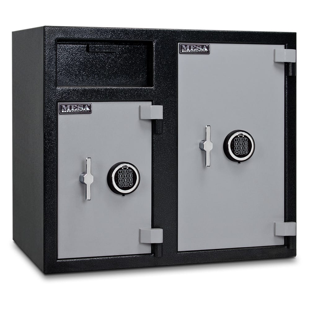 308-MFL2731EEBLKGR 6.7 cu ft 2 Compartment Drop Safe w/ Electronic Lock