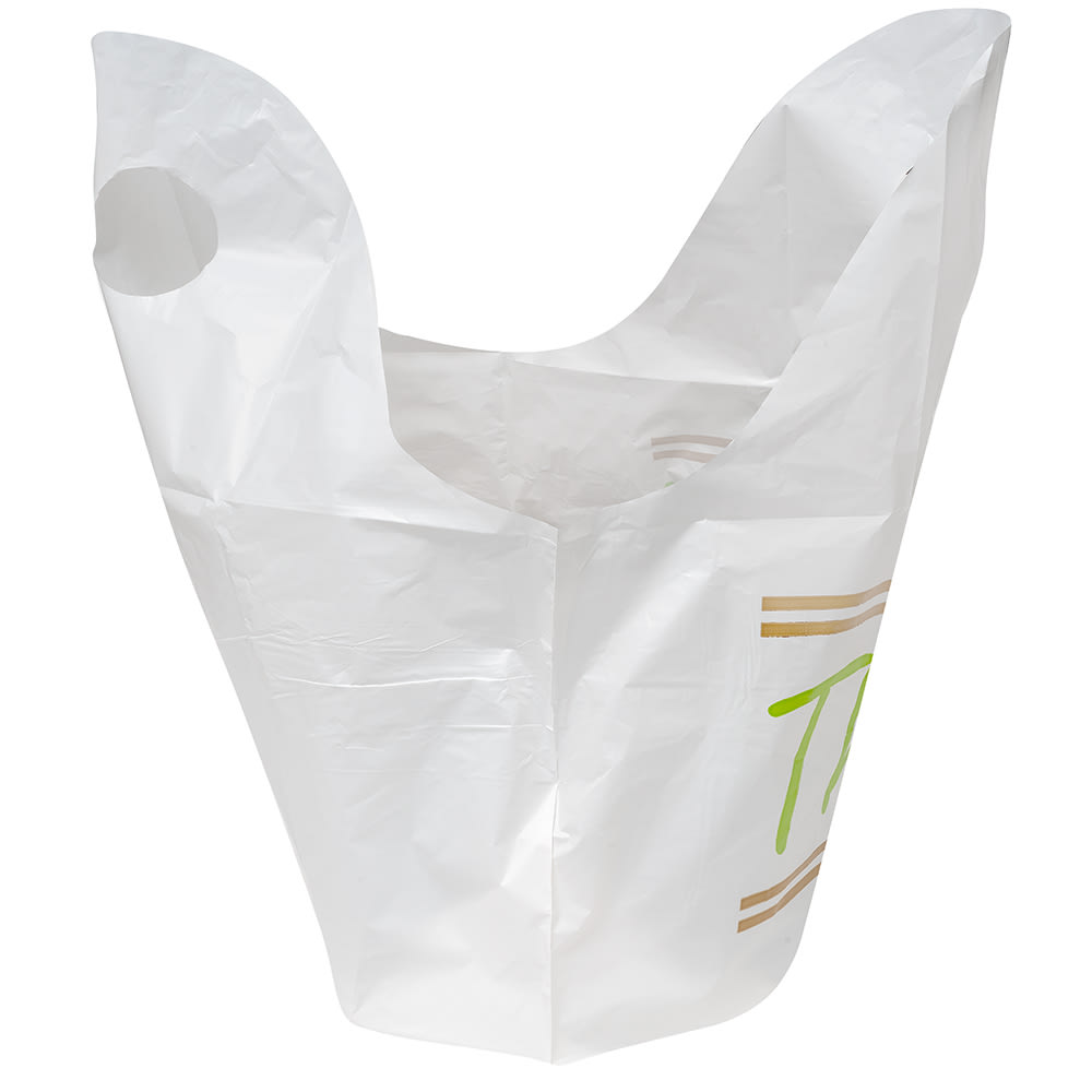 大人気新品をすべて LK Packaging TO211810TY Printed Poly Take-Out Bag w/ Handles コレクション
