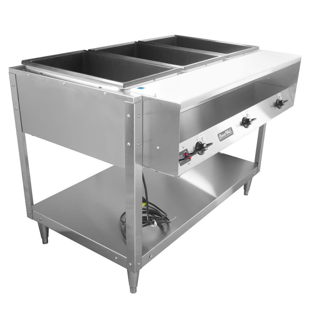175-38117 46" Hot Food Table w/ (3) Wells & Cutting Board, 208 240v/1ph