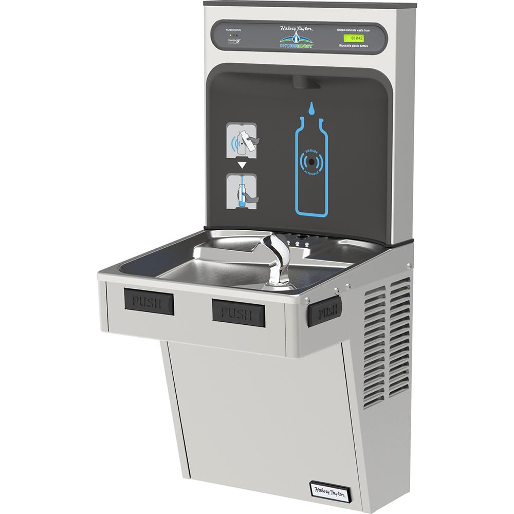 Halsey Taylor HTHB-HAC8SS-WF Wall Mount Drinking Fountain w/ Bottle Filler - Refrigerated, Filtered