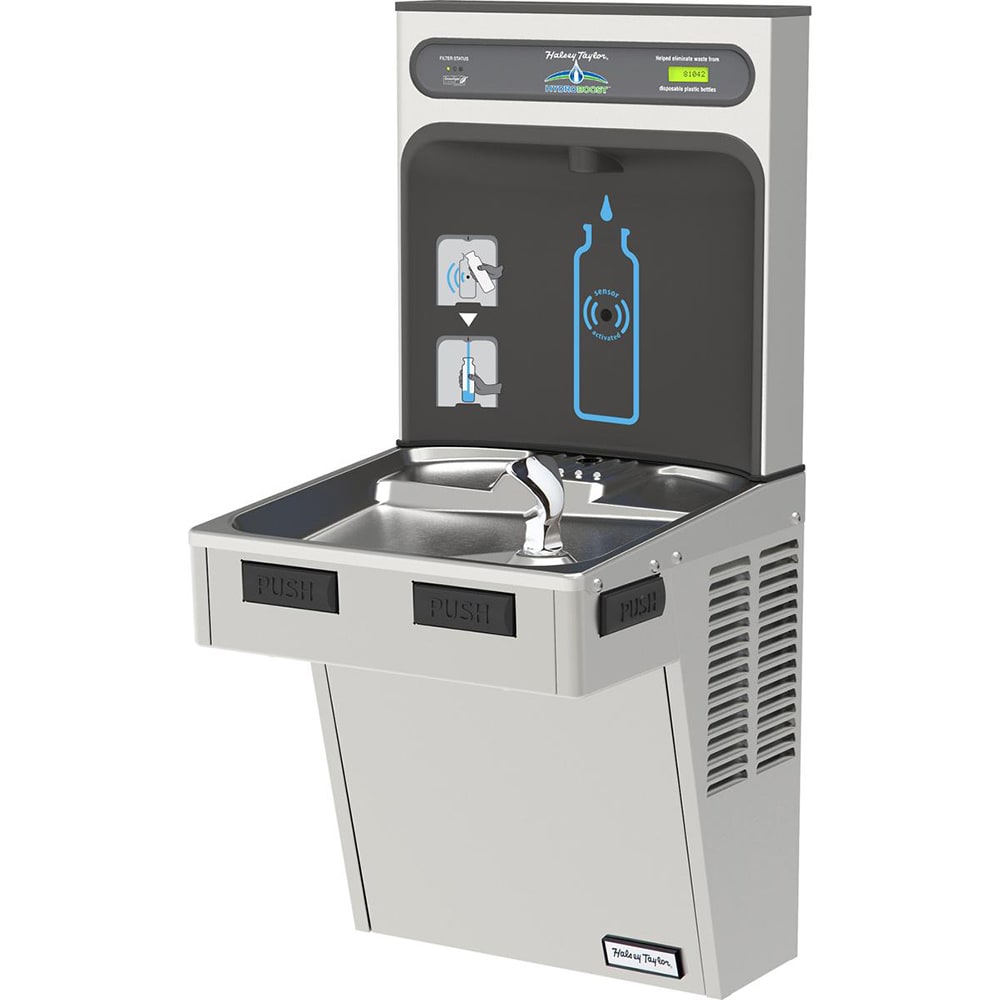 Halsey Taylor HTHB-HACG8SS-WF Wall Mount Drinking Fountain w/ Bottle Filler - Refrigerated, Filtered
