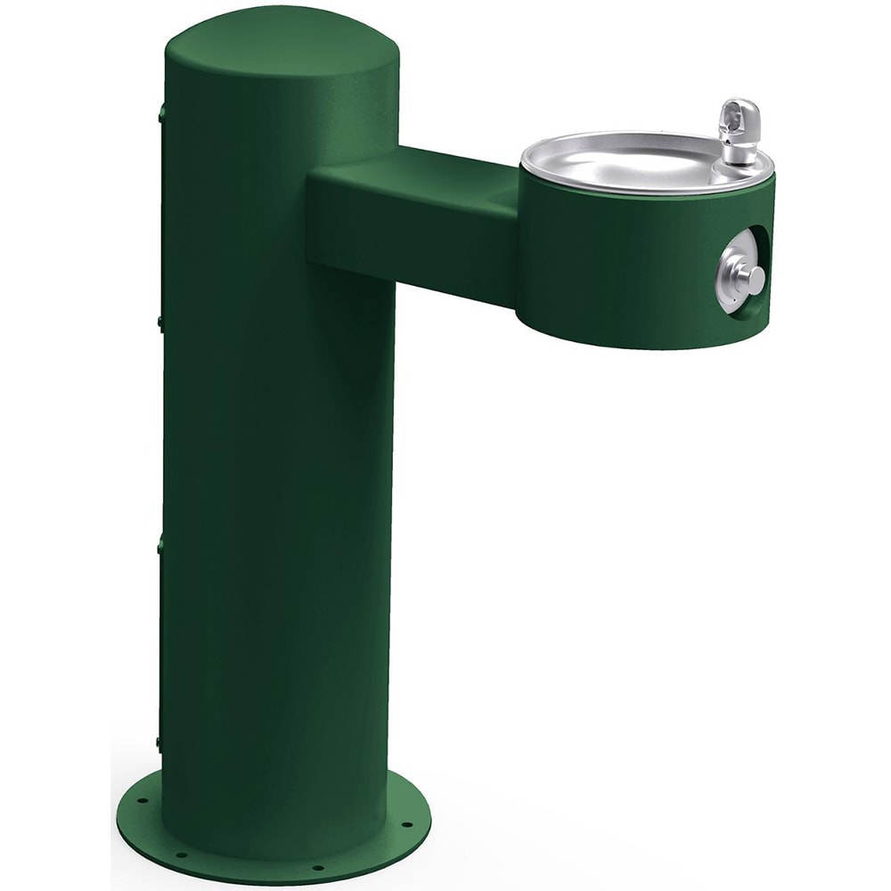 189-LK4410FRKEVG Outdoor Pedestal Drinking Fountain - 14"W x 31"D x 36 5/8"H, Non...