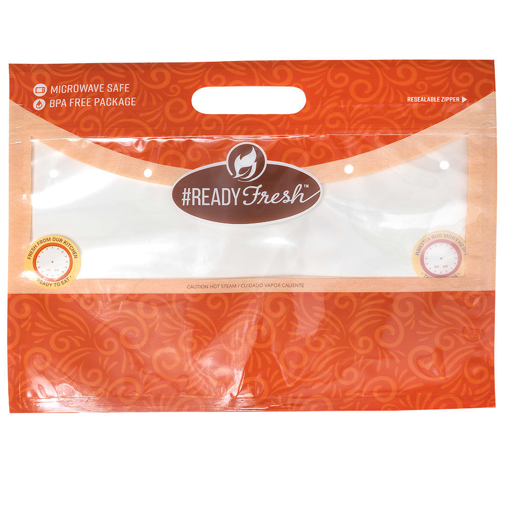 909-ROT131065 Bottom Gusset Rotisserie Chicken Bag - 9 3/4" x 12 3/4", Poly