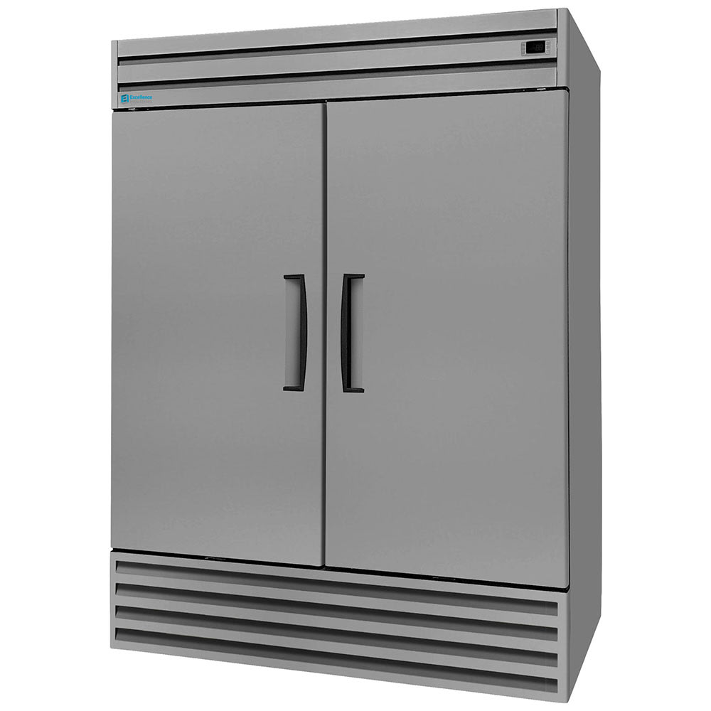 Excellence Industries CR-43HC 54 3/8" Reach In Refrigerator - (2) Left/Right Hinge Solid Doors, 115v