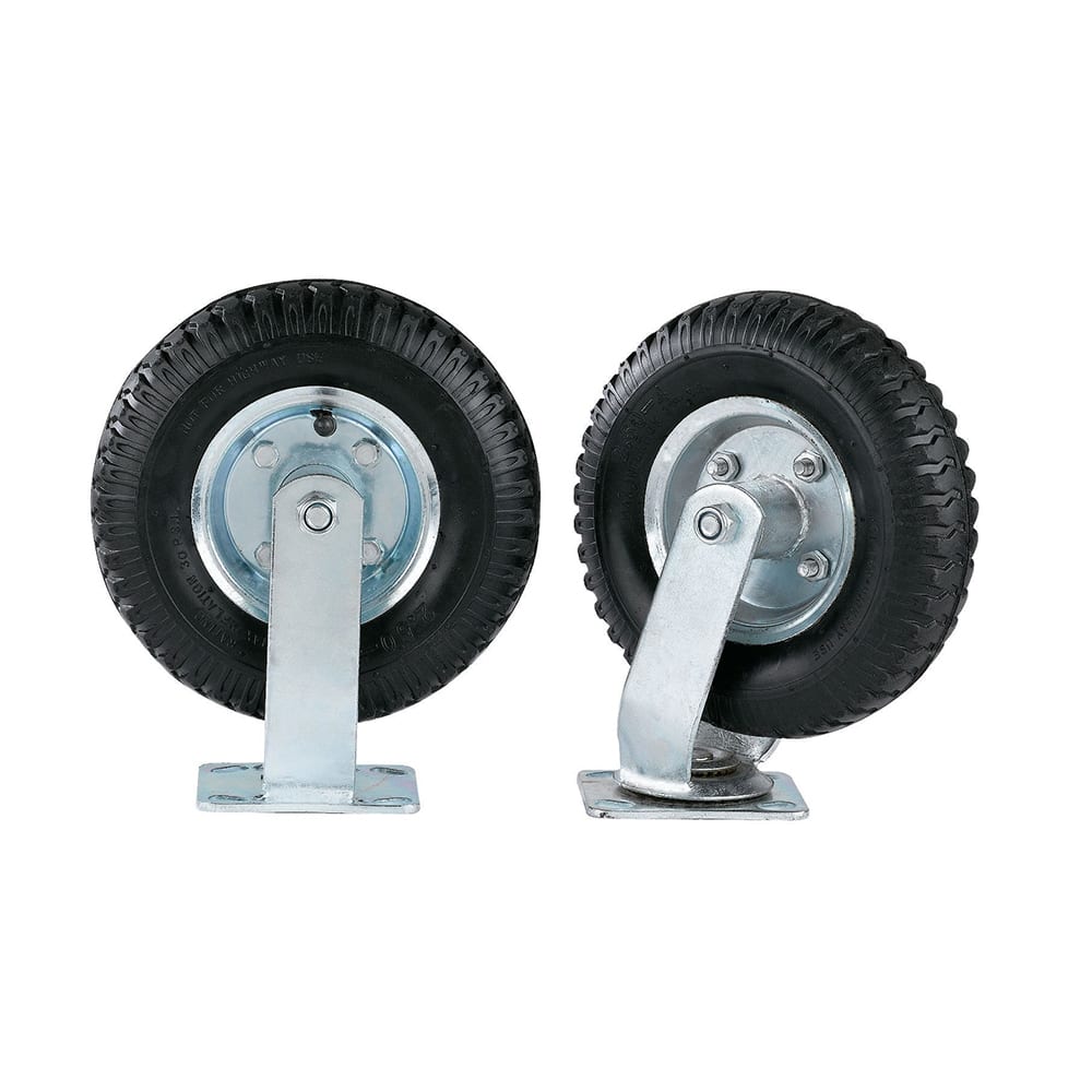 607-BCWHP8 8" Pneumatic Wheels for Full Size Bellman's Carts, Gray