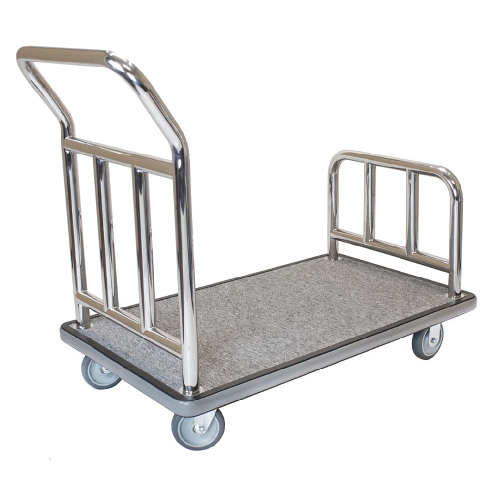 607-UCHSSGG5 Utility Cart w/ Gray Carpet - 43"L x 25"W x 37"H, Steel