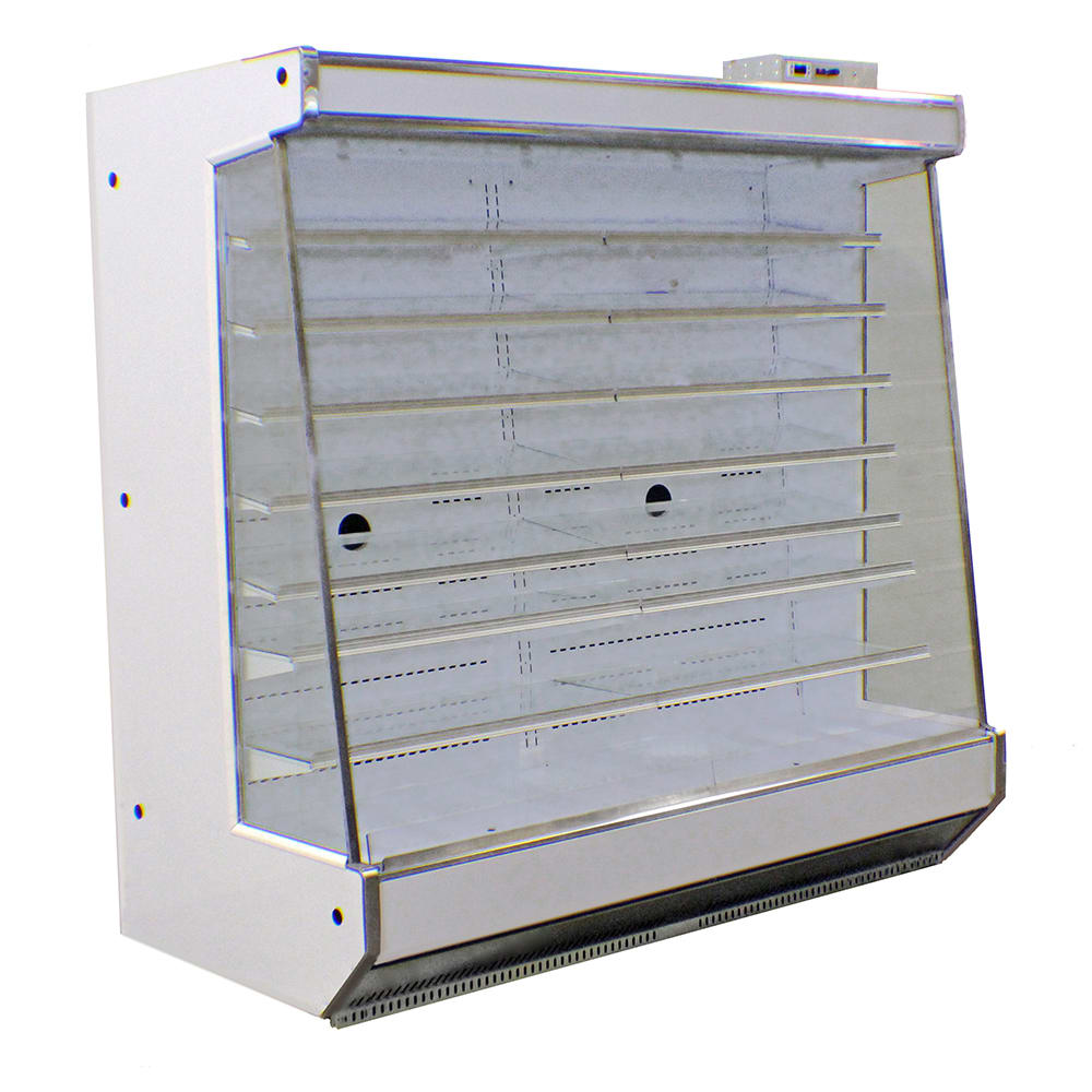 SandenVendo RSC6RA016 73 1/2" Vertical Open Air Cooler w/ (8) Levels - For Remote Refrigeration, 115v