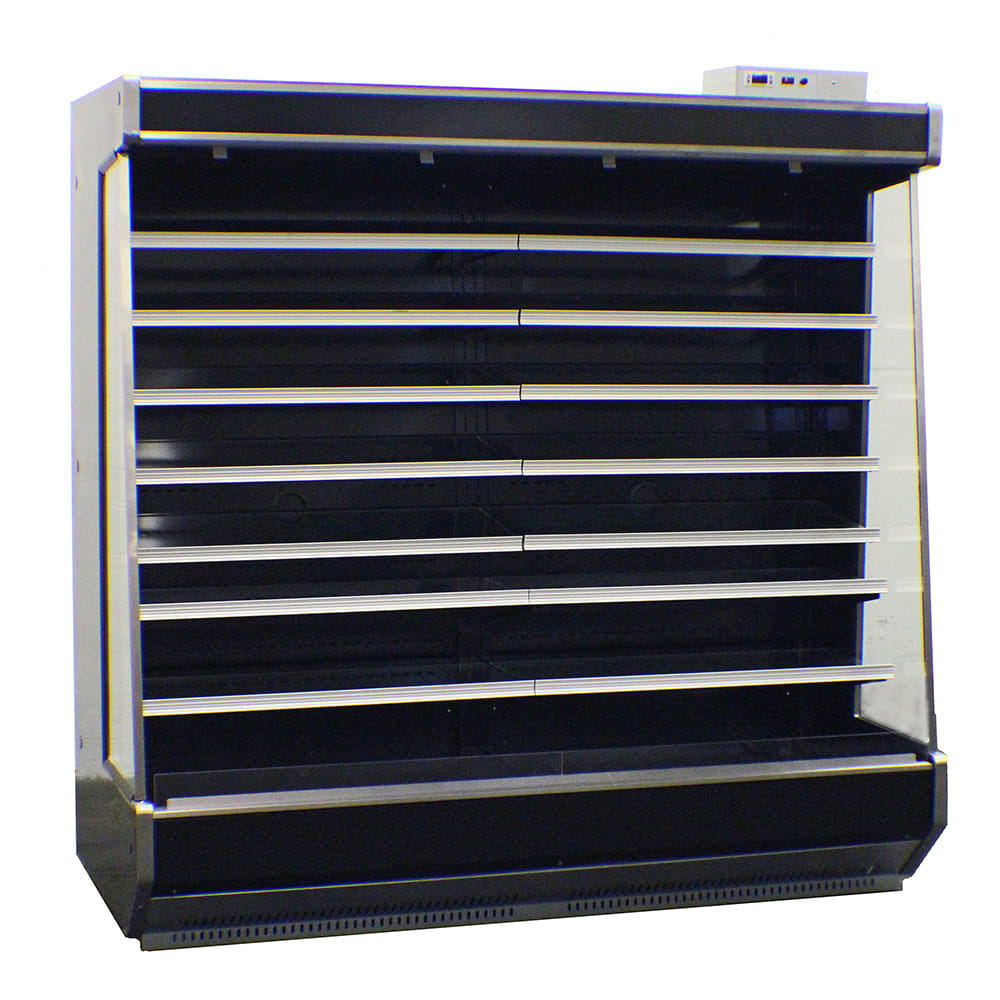 SandenVendo RSC6RA015 73 1/2" Vertical Open Air Cooler w/ (8) Levels - For Remote Refrigeration, 115v