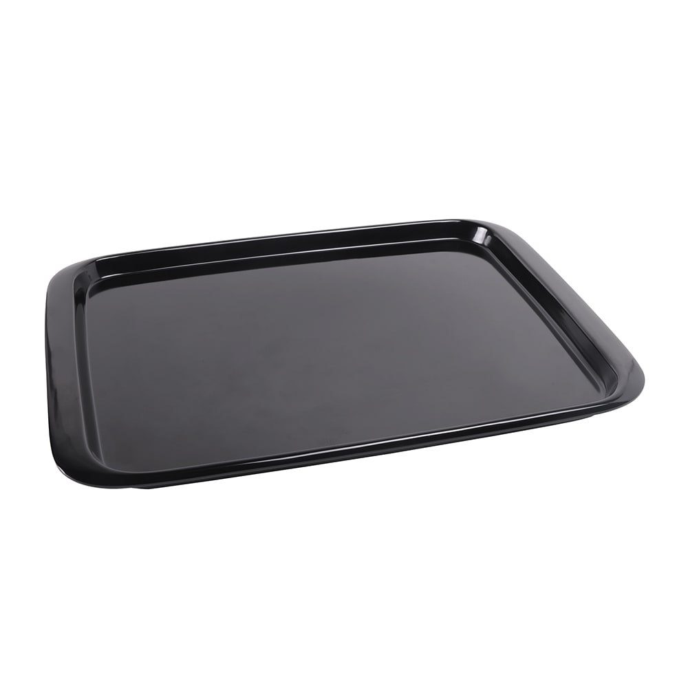701-M5116TB Rectangular Serving Tray - 17 7/8"L x 12 1/2"W, Melamine, Black