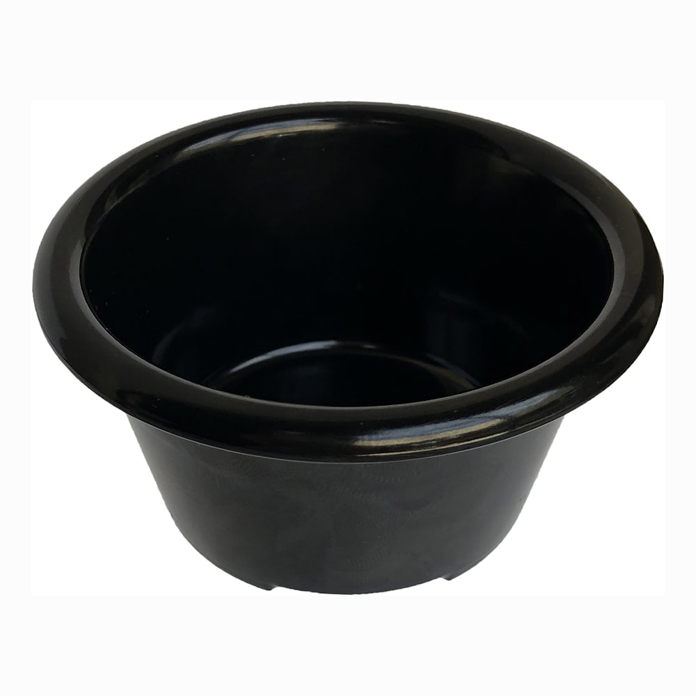 028-S28103 3 oz Melamine Ramekin, Black