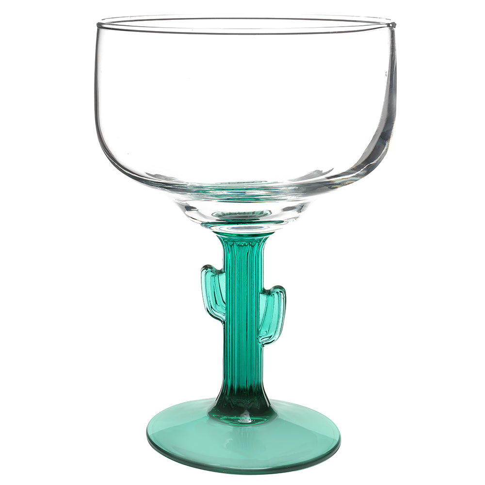 634-3620JS 16 oz Juniper Stem Cactus Margarita Glass