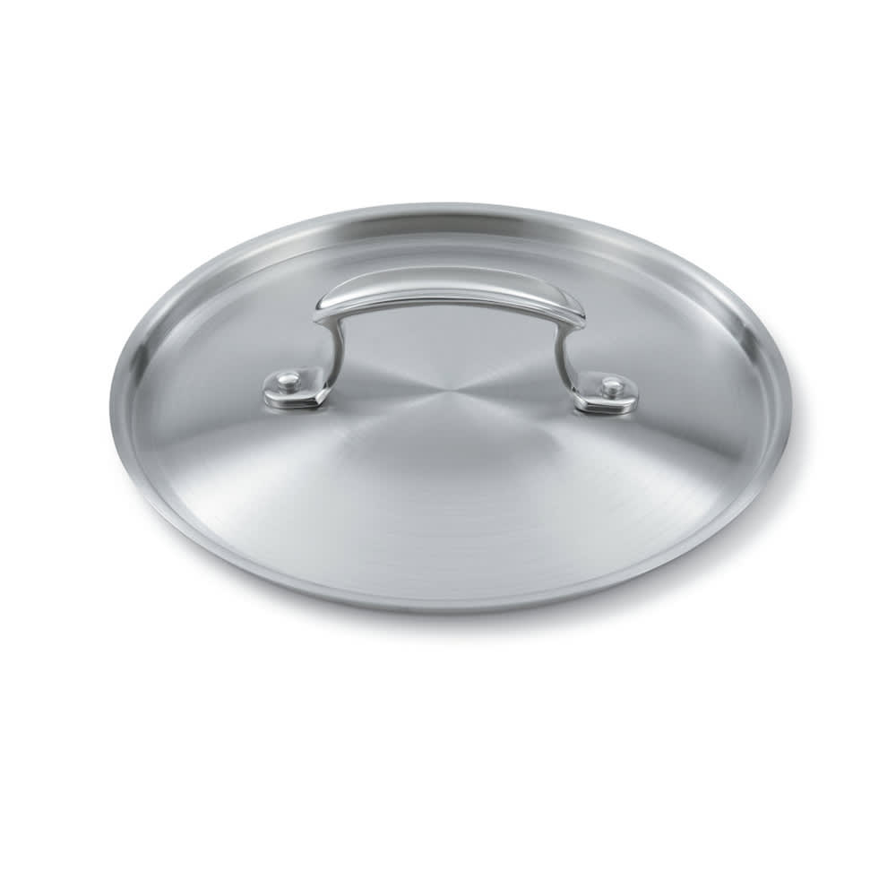 175-49419 8" Miramar® Low Dome Cover - Stainless Steel