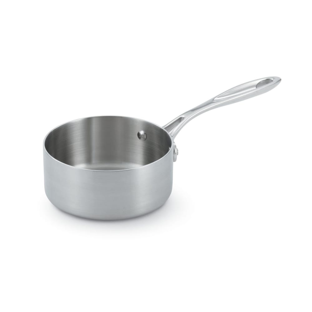 175-49430 1 qt Miramar® Display Cookware Butter Warmer - Aluminum Bottom, Stainless Steel