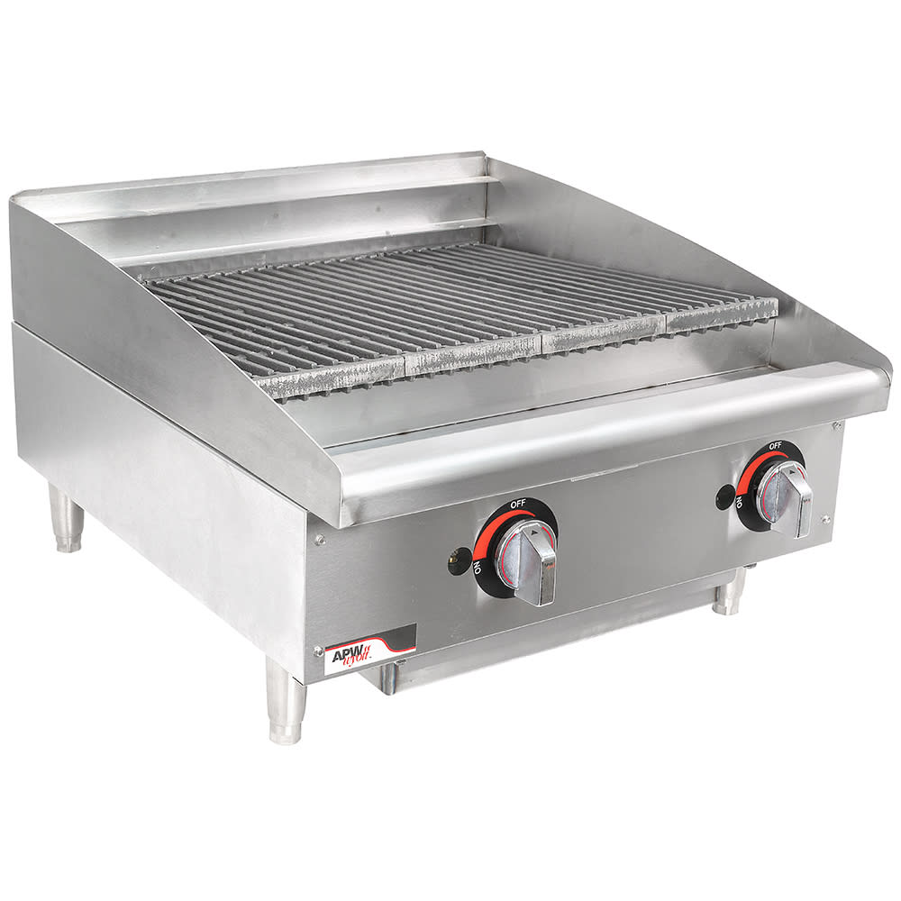 011-GCB24HNG 24" Radiant Charbroiler - Cast Iron Grates, 80,000 BTU, Natural Gas