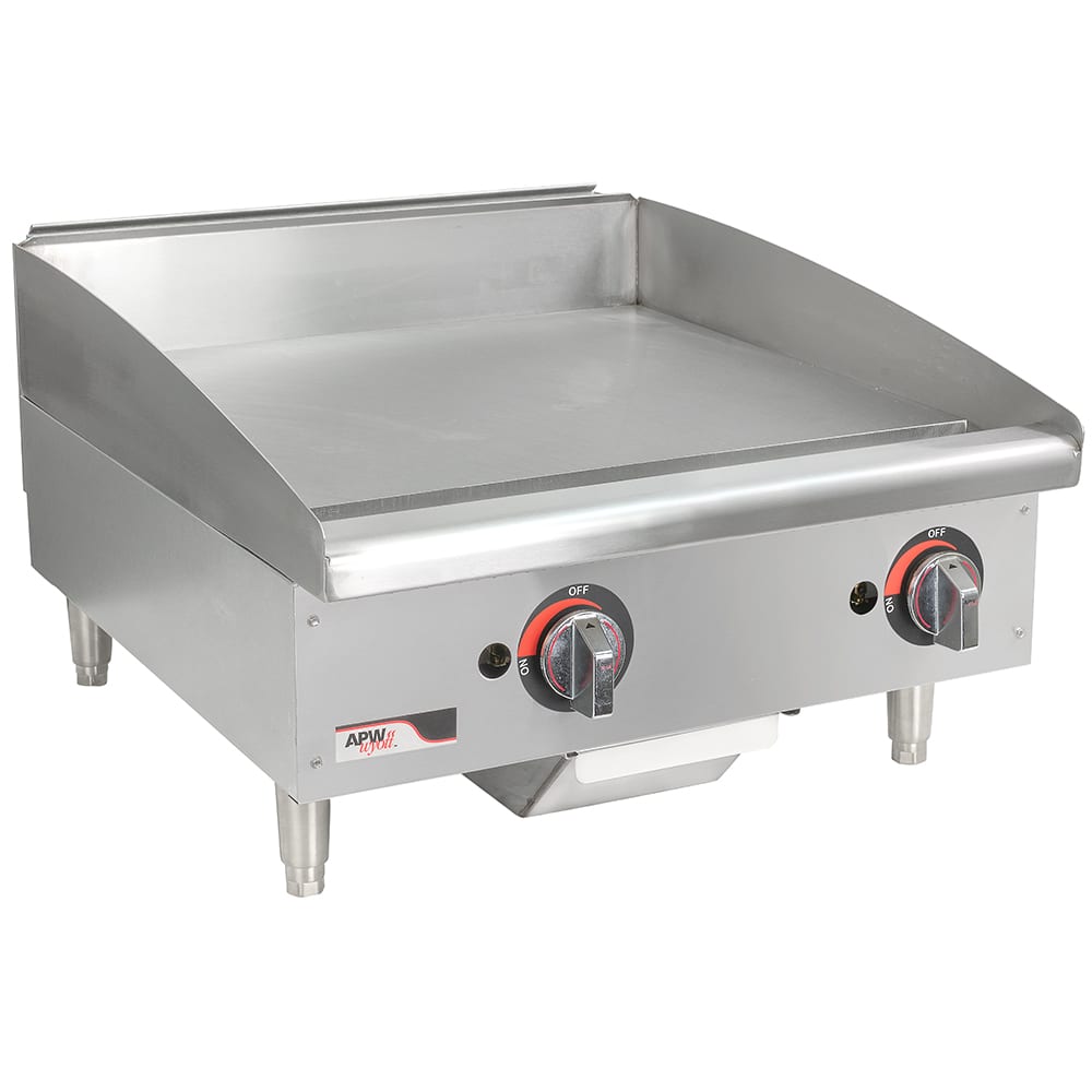 011-GGM24HNG 24" Gas Griddle w/ Manual Controls - 1" Steel Plate, Natural Gas