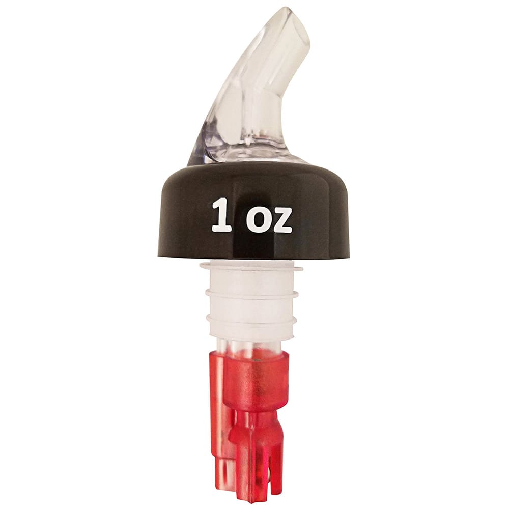 080-23752 1 oz Liquor Pourer w/ Red Tail