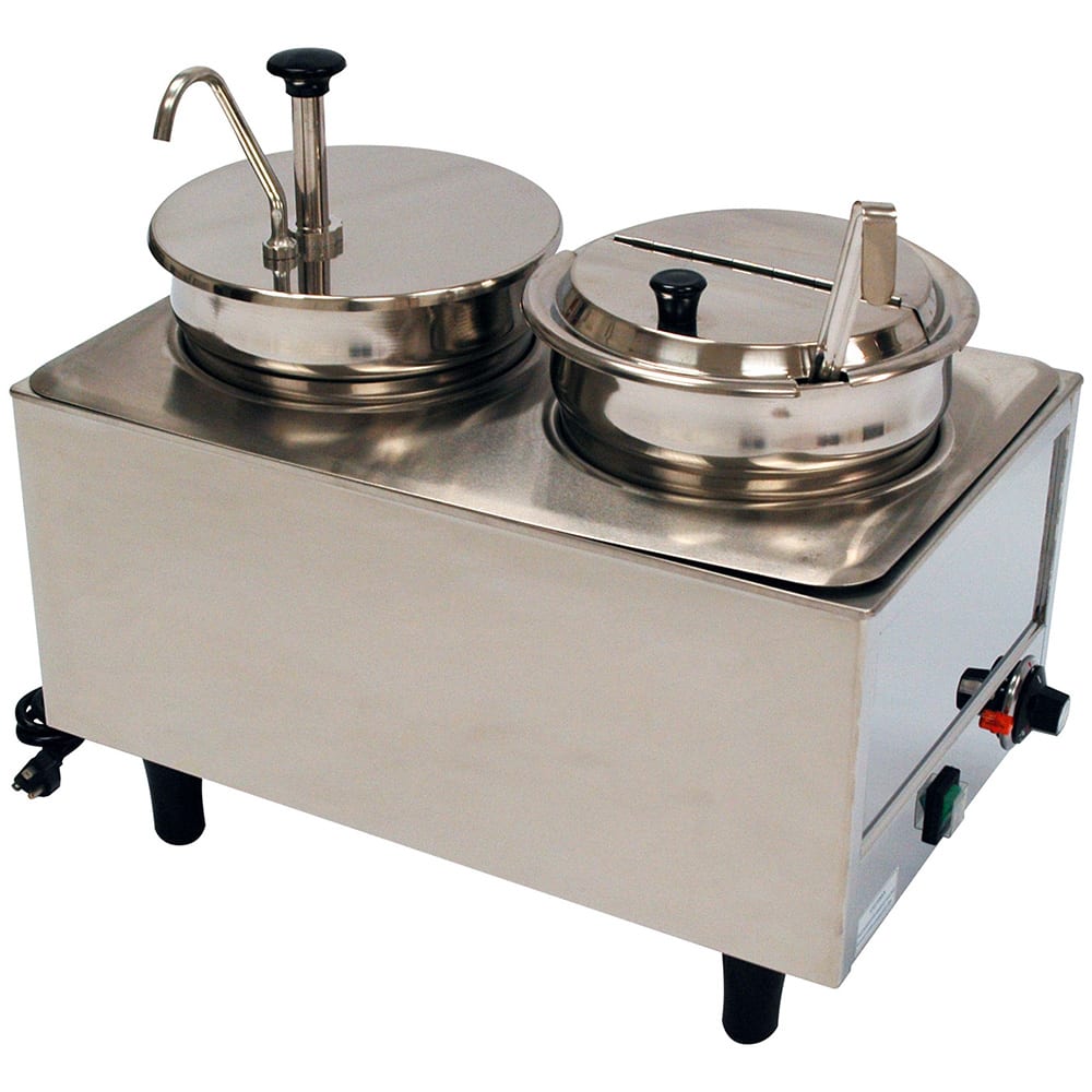 080-51073P 14 qt All Purpose Topping Warmer - 3 oz Increments & 3 oz Ladle, 120v