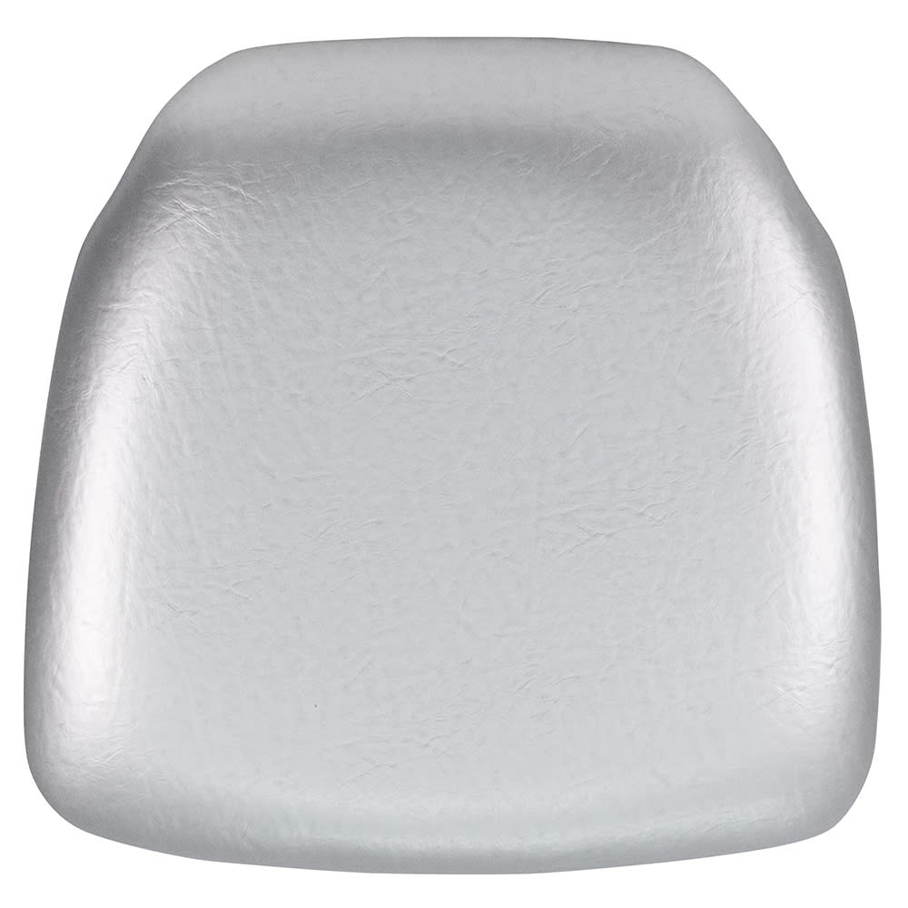 916-BHSILHARDVYL 15 1/2" Chair Cushion w/ Hook & Loop Adhesive Tape - 2" Thick, Vin...