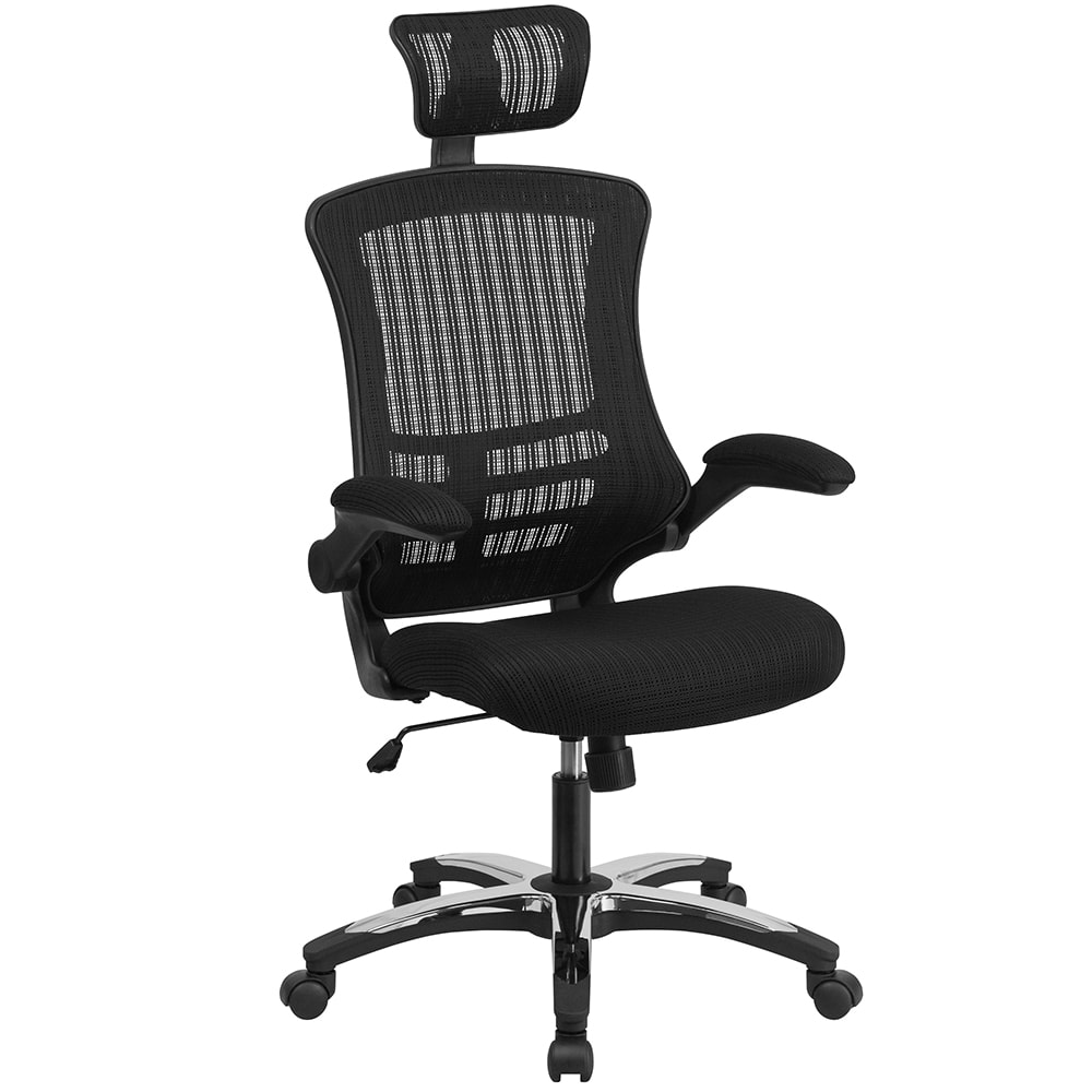 916-BLX5HGG Swivel Office Chair w/ High Back - Black Mesh Back & Seat