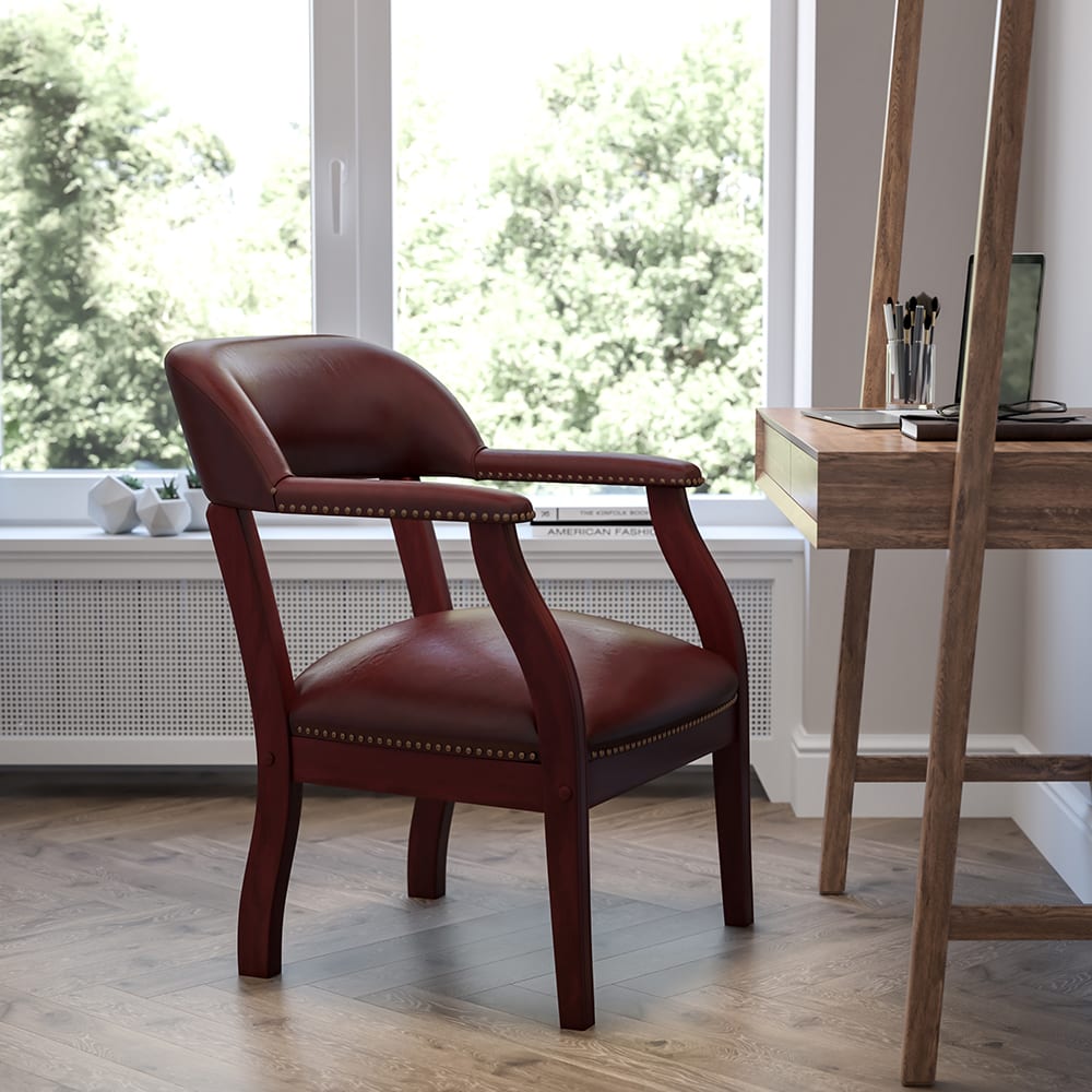 Flash Furniture B-Z105-OXBLOOD-GG Conference Chair w