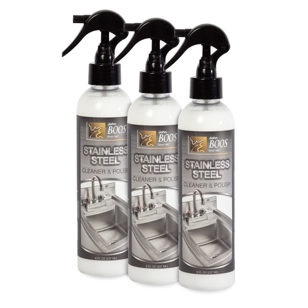 416-BSC3 8 oz Boos Stainless Steel Cleaner, Lavender Scent