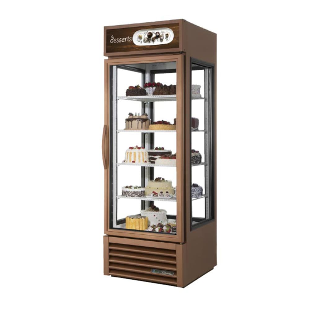 598-G4SM23CPR 28" Self Service Bakery Case w/ Straight Glass - (5) Levels, Copper, 115v
