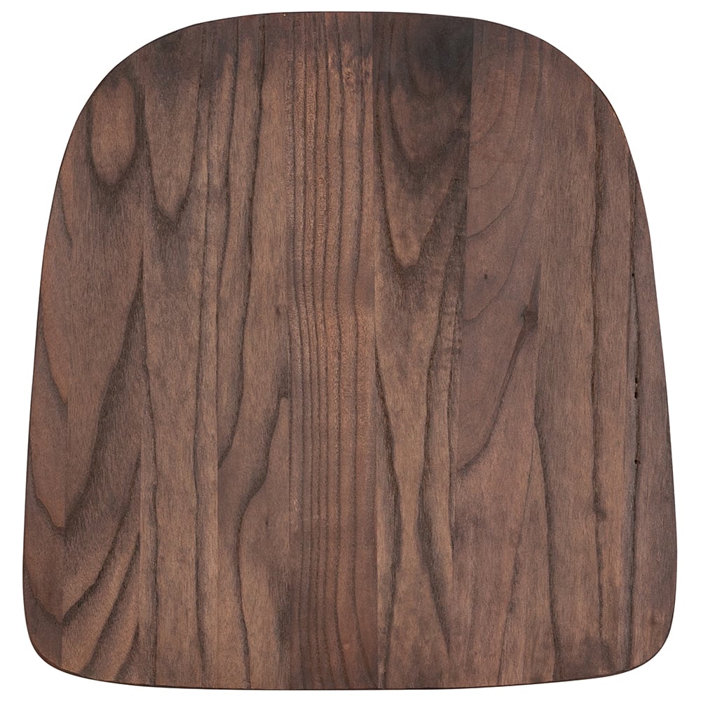 916-CH31230M1D Wood Seat for CH-31230 Chairs - Elm Wood, Rustic Walnut Finish