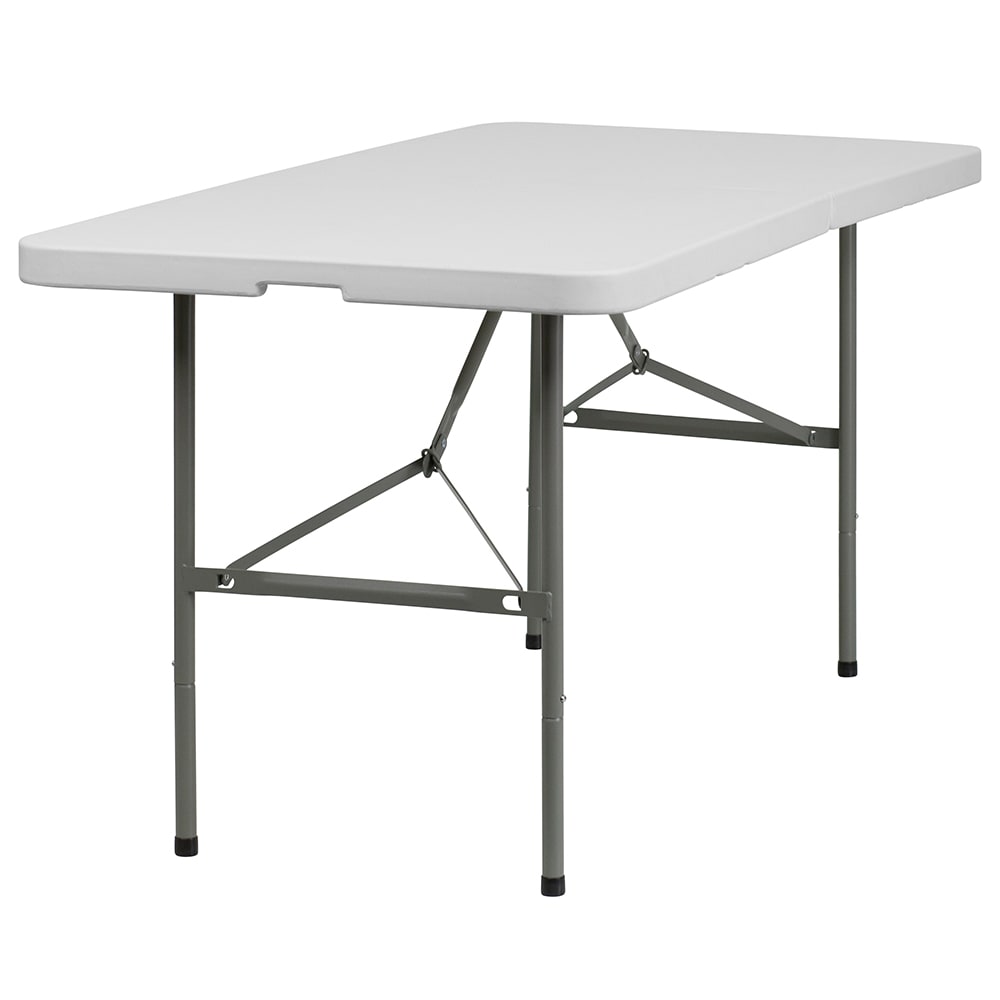 916-DADYCZ152Z Rectangular Folding Table w/ Granite White Plastic Top - 60"W x 30"D x 2...