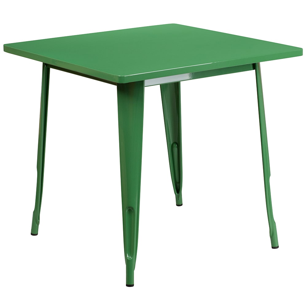916-ETCT0021GN 31 1/2" Square Dining Height Table - Steel, Green
