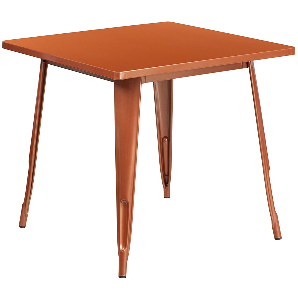 916-ETCT0021POC 31 1/2" Square Dining Height Table - Steel, Copper