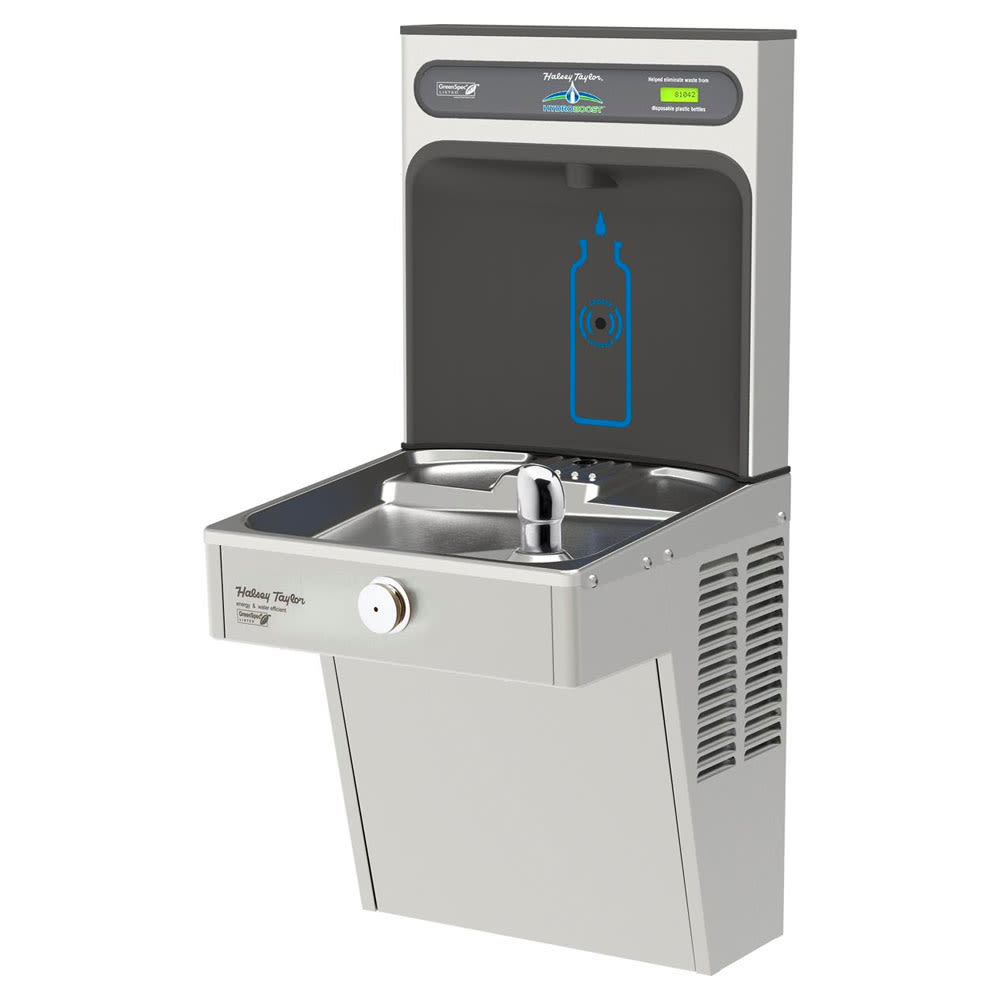 Halsey Taylor HTHB-HVRGRN8-NF Wall Mount Drinking Fountain w/ Bottle Filler - Refrigerated, Non Filtered