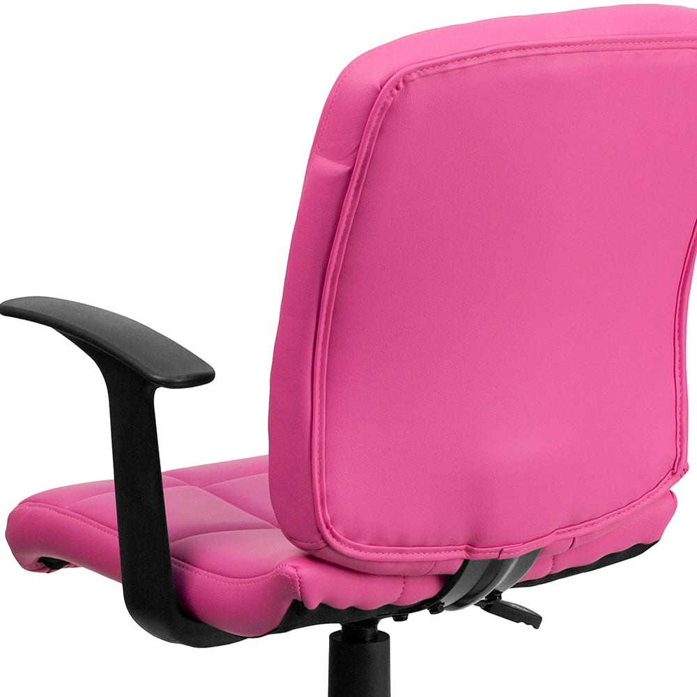 Flash Furniture GO16911PINKAGG Swivel Office Arm Chair w/ Mid Back